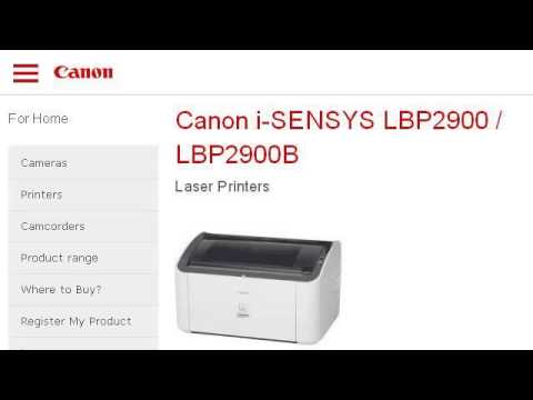 Lbp2900 canon printer driver